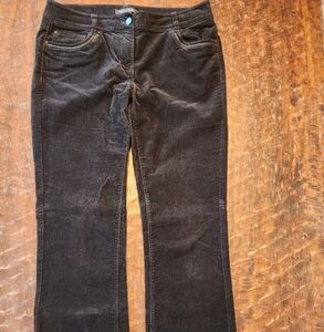 White House Black Market Noir "Sleek Boot" Black Corduroy Pants, 6S
